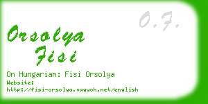 orsolya fisi business card